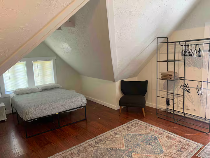 Closet and seating area